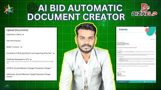 Free AI Tender Document Creator tool ready to use  | Create Bid Document with a One Click  #GeM