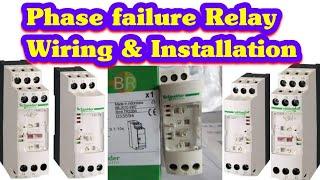 #Phase Failure Relay Wiring #Schneider RM4TR32Relay Installation#Over&Under Voltag SettingUrdu/Hindi