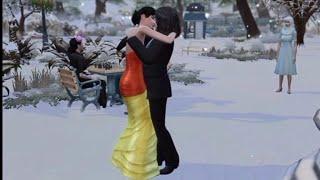 Jealous sim at her own wedding | SIMS 4 | SIMS WEDDINGS ft Cara Bergensen and Diego Espanya