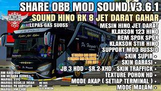 UPDATE OBB V3.6.1 SOUND HINO RK 8 JET DARAT GAHAR + FULL MARKAS + NEW TRAFFIC + STROBO RGB NGALIR