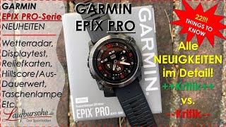 GARMIN EPIX PRO - ALLE 22 NEUIGKEITEN, Display-Test, Wetterradar, Karten - im Vergleich Detail View