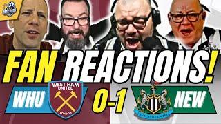 NEWCASTLE FANS REACTION TO WEST HAM 0-1 NEWCASTLE | PREMIER LEAGUE FAN REACTIONS