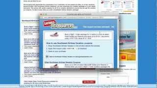 How to use Southwest Vacations Coupons and Coupon Codes