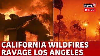 LIVE | Los Angeles Fires | California Wildfires | Palisades Fire | Aerial Shots of Devastation |N18G