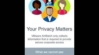 VMware Workspace ONE Privacy App