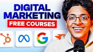 Learn DIGITAL MARKETING For FREE! [Free Courses with Certificates] | Digital Marketing Courses 2024