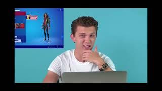 Tom Holland REACTS TO HIS SKIN IN FORTNITE