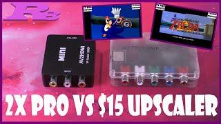 RetroTINK 2X Pro vs $15 Upscaler - Composite, S-Video, and Component Comparisons