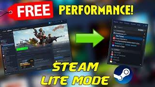 How to enable "Steam LITE Mode" + Reduce RAM/CPU Usage and Improve Performance for FREE! (2022)