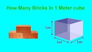 How Many Bricks In 1 Meter Cube