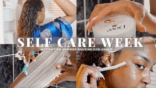 SELF CARE WEEK | SHOWER ROUTINE, HAIR CARE, SKIN CARE TIPS, SETTING GOALS