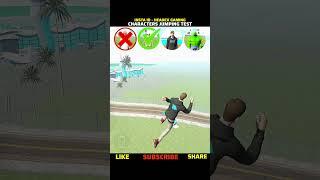  CHARACTERS  JUMP TEST CHALLENGE  | IN INDIAN BIKE DRIVING 3D | #shorts #gaming #challenge #gta