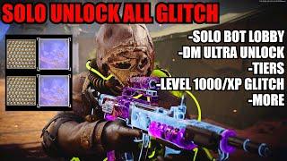 *SOLO* UNLOCK ALL GLITCH! DM ULTRA GLITCH/XP GLITCH! COLD WAR BOT LOBBY GLITCH! COLD WAR GLITCHES!