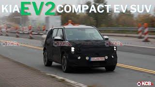 KIA EV2 Compact EV Spied Testing in Europe