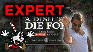 Cuphead DLC EXPERT! | A Dish to Die For (Chef Saltbaker)