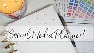 How to Setup a Social Media Planner | Happy Planner Franken-Planner | Vlogmas Day 4