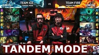 Faker + Bjergsen! Team Ice vs Team Fire Tandem mode | LoL All-Star Event 2016 Day 4