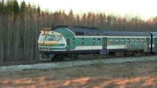 Гонка с дизель-поездом ДР1А / Race with DR1A DMU train