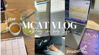 MCAT study vlog | content review, anki flashcards, full-time studying