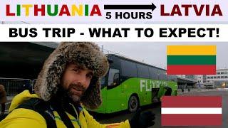 £14 bus from VILNIUS, Lithuania to RIGA, Latvia