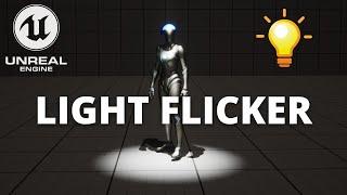 How to Make a Flickering Light Effect in Unreal Engine 5 - In 3 Mins!