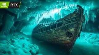 Byzantine War Galley inside of Glacier | Enhanced Ultra-Realistic Graphics | Tomb Raider in 4K60FPS