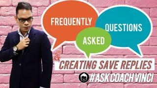 FAQs & Save Replies Training by Coach Vinci Dropshipping Ecommerce