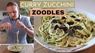 Hast du das schon mal probiert? | Zucchini Curry Zoodles (Nudeln) Roh Vegan | Rohkost | Rezepte