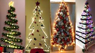 +100 DIY CHRISTMAS DECORATIONS 2024 - WALL CHRISTMAS TREE DECORATION IDEAS - CHRISTMAS TRENDS 2024