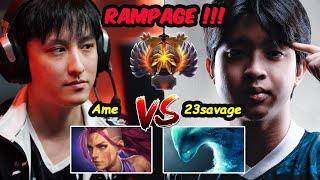 23savage vs Ame | THAI CHINA Carry Battle RAMPAGE !!