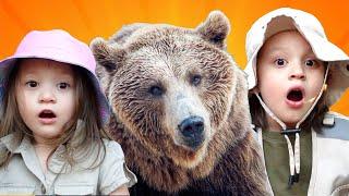 Were Going on a Bear Hunt With Liam and Emma | Fun Kids Songs | With A Real CAVE!