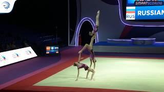 Women's group Russia - 2019 junior Acro European bronze medallists, balance