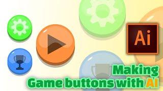 Making Game buttons | Adobe Illustrator 2020 | For beginners