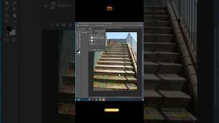 Put Design on Stairs using Vanishing Point Filter in Photoshop