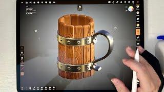 Medieval Beer Mug in Nomad Sculpt Real Time