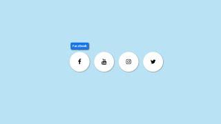 How to add social media icons in HTML CSS | Social Media Icons using HTML CSS