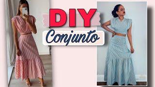 DIY CONJUNTO CROPPED E SAIA LONGA