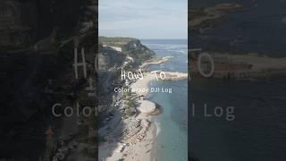 Color Grading DJI Log Footage  #Colorgrading #davinciresolve #bts #colorist #deliziös