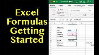 Getting Started with Excel Formulas