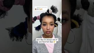 POV: DAY 2 IS ONE OF YOUR BEST HAIR DAYS  #shorts #naturalhair #naturalhairstyles #naturalhaircare