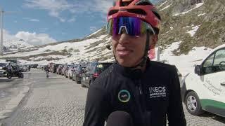 Egan Bernal - Entrevista en la llegada - Etapa 4 - Tour de Suisse 2024
