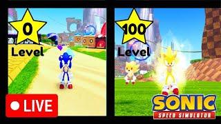 MAKING NEW ROBLOX ACCOUNT AND RESTARTING SSS LIVE!  (Sonic Speed Simulator Roblox) Again
