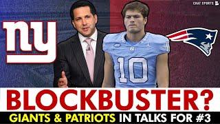  Giants IN TALKS With Patriots For #3 Pick per Adam Schefter | New York Giants Rumors