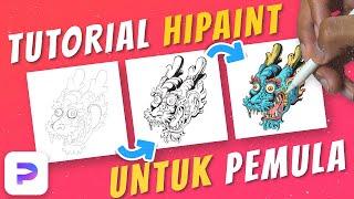 TUTORIAL MENGGAMBAR DI APLIKASI HIPAINT UNTUK PEMULA!