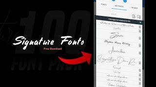 How To Make Signature Font  Photography Logo With Android | Photography logo pixellab