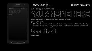 WRITE YOUR NAME ON TERMUX HOME PAGE | Easy method