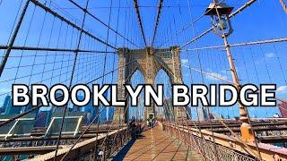 WALKING THE BROOKLYN BRIDGE - New York City Walking Tour | 4K