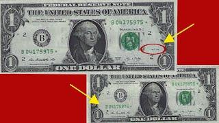 Rare $1 star notes you should look for! $1 2013 Series New York Duplicate Serial Number!