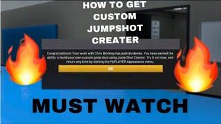 How TO GET YO CUSTOM JUMPSHOT CREATOR ON 2k20 ( NOT CLICKBAIT !! )