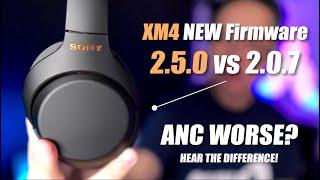 Sony WH-1000XM4 NEW FIRMWARE 2.5.0 Affects Noise Cancelling? (vs 2.0.7)